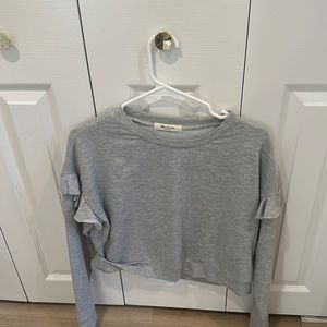 Super cute statement sleeve sweatshirt